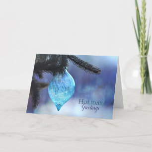 Noël dans la carte de vacances de nature