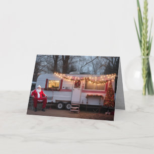 Noël dans la carte de voeux Trailer Park