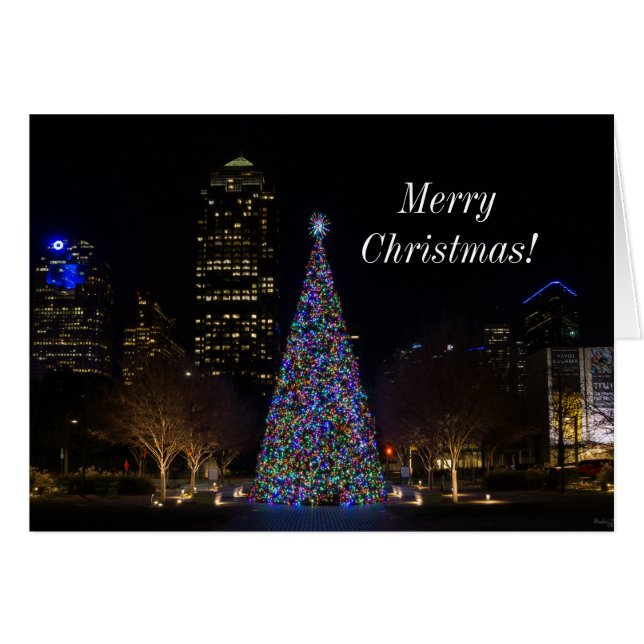 Noël dans la carte Downtown Dallas (Devant Horizontal)
