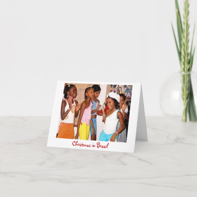 Noël dans la carte du Brésil (Devant)