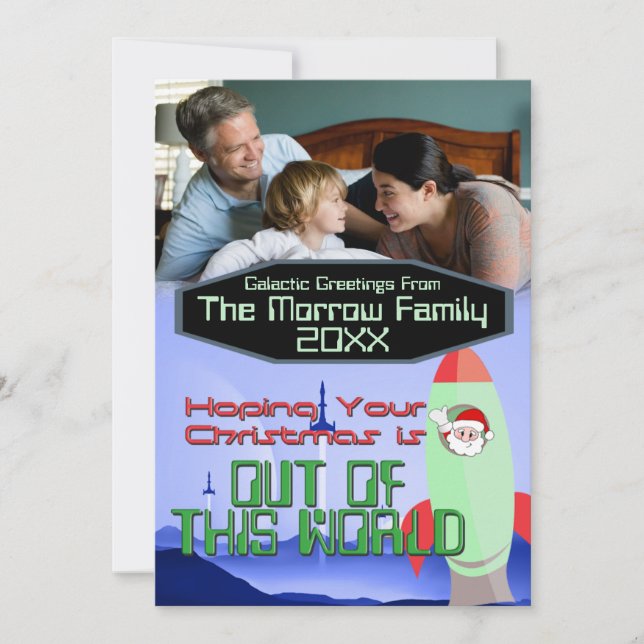 Noël dans le Carte photo spatial (Devant)
