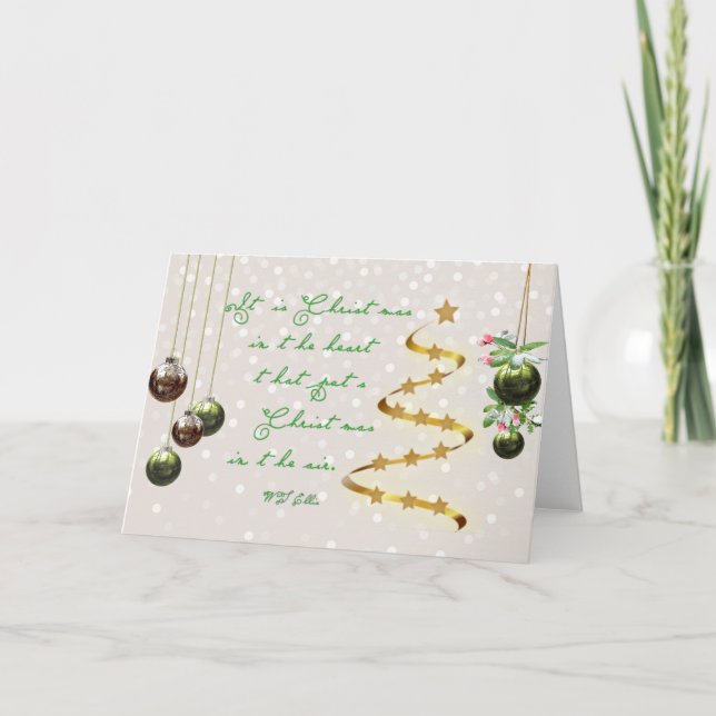 Noël Dans Le Coeur Carte De Voeux (Devant)