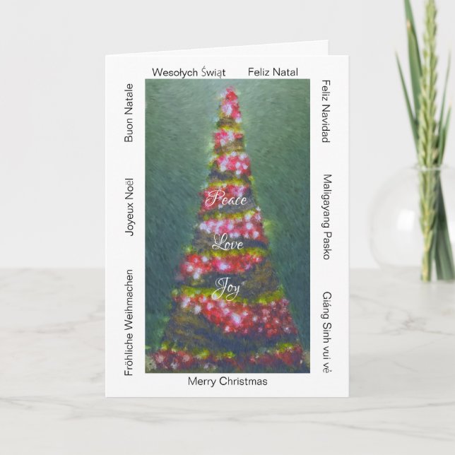 Noël dans le monde " x 7" Carte de vacances (Devant)