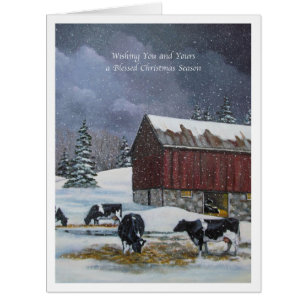 Noël dans le pays, Holstein effraye la peinture