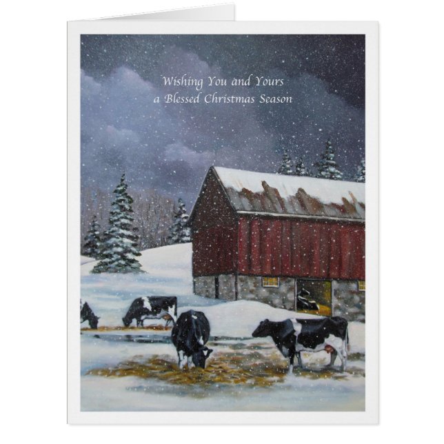 Noël dans le pays, Holstein effraye la peinture (Devant)