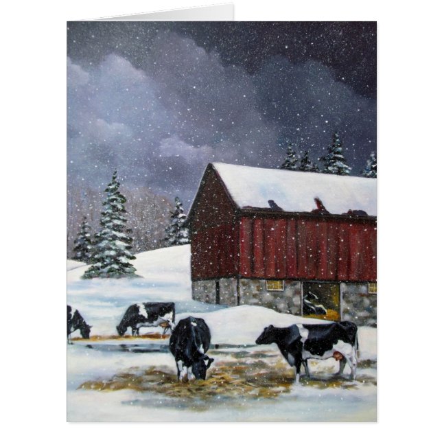 Noël dans le pays, Holstein effraye la peinture (Devant)