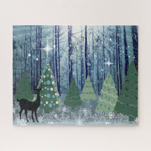 Noël dans le Puzzle du design forestier