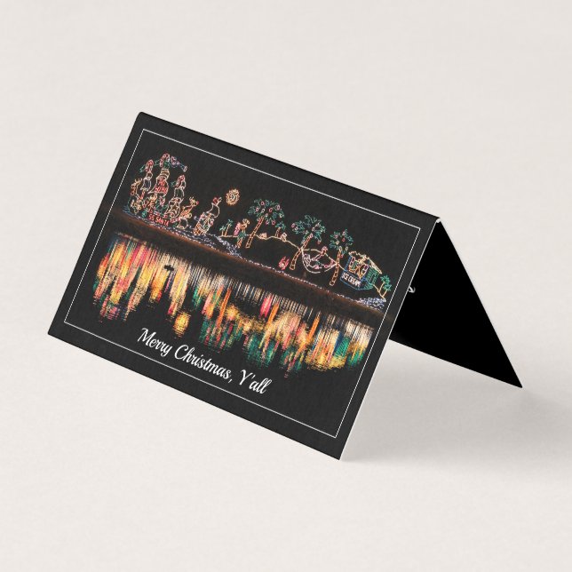 Noël dans les réflexions sur l'eau du Sud (Front)