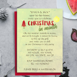 Noël Dans N'Importe Quel Mois Fête Invitations