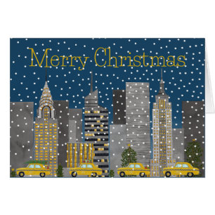 Noël dans Snowy New York City Personnalisable