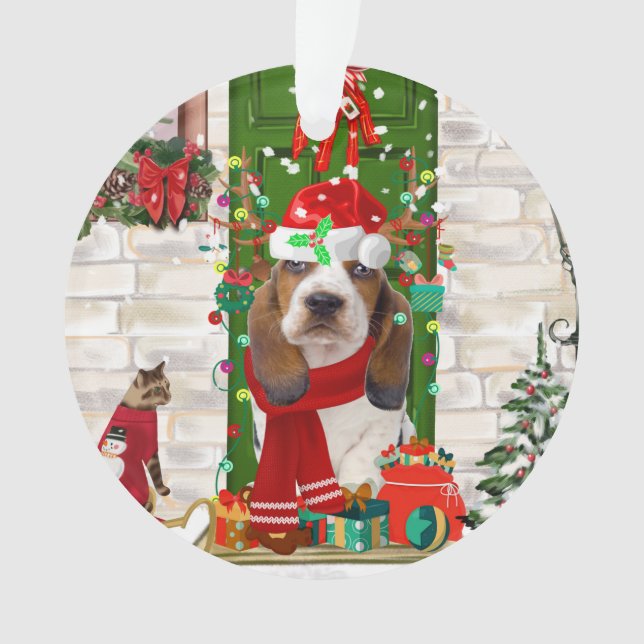 Noël de Basset Hound (devant)