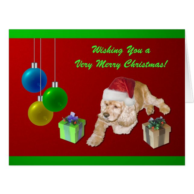 Noël de cocker (Devant horizontal)