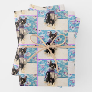 Noël de Cowboy - Chat / Kitten Papier à envelopper