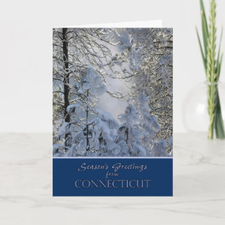 Noël de la carte Connecticut
