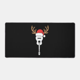 Noël de la guitare Santa Hat Reindeer