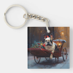 Noël de la saison festive Bouledogue français