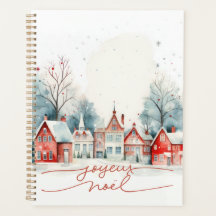Noël de l'Aquarelle du bois hivernal