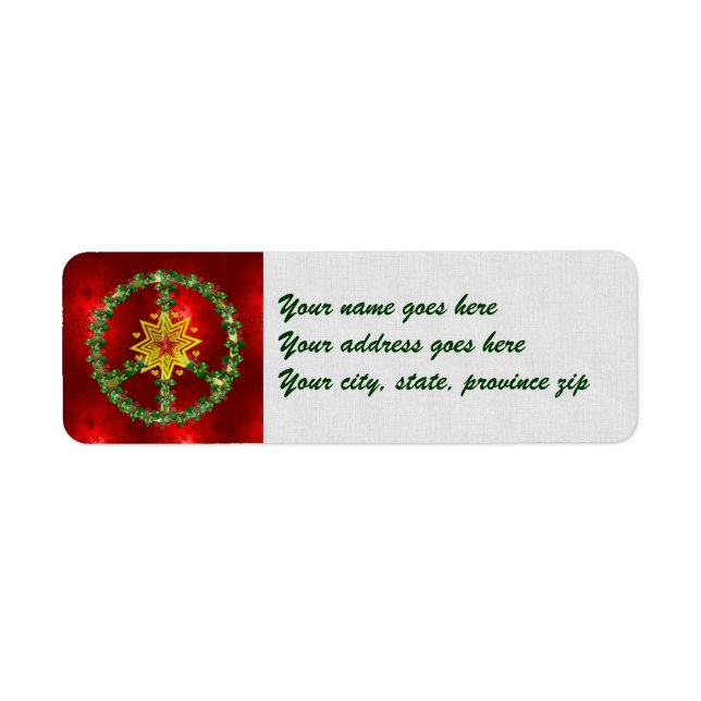 Noël de l'étoile de la paix (Devant)