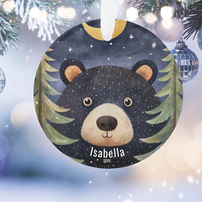 Noël de l'ours noir personnalisé (Créateur téléchargé)