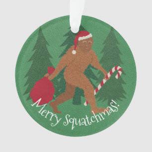 Noël de Z Père Noël Squatch avec votre nom et