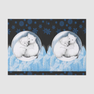 Noël décoratif de papier de soie de soie