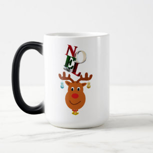 Noel Deer Bells Bauble Rudolf Snowflakes Christmas Magic Mug