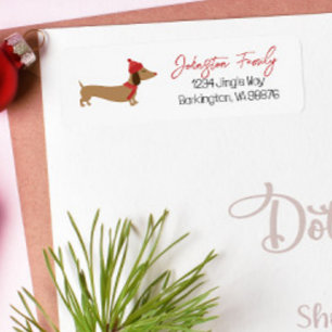 Noël des voeux les plus chauds de Dachshund