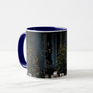 Noël Design blanc Café Mugs