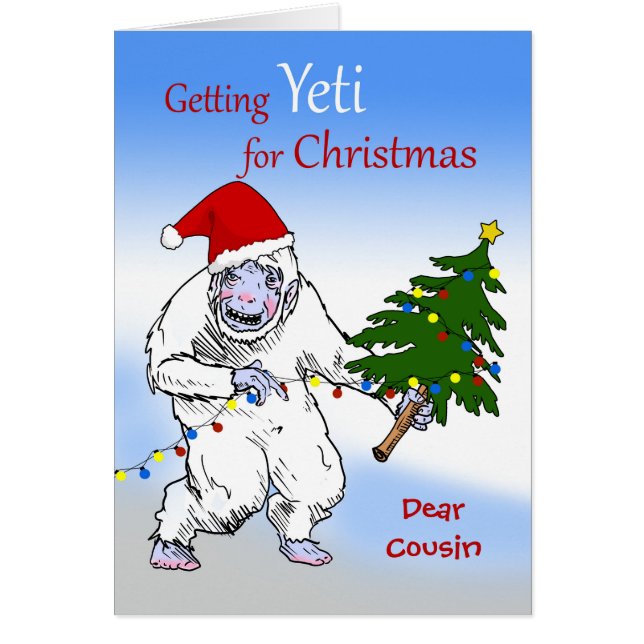 Noël drôle pour Cousin, Es-tu encore Yeti? (Devant)