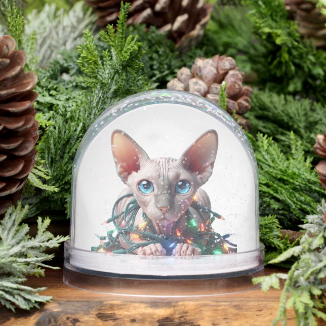 Noël du chat Sphynx (Hiver)