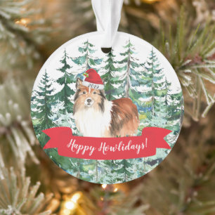 Noël du chien de garde des Shetland