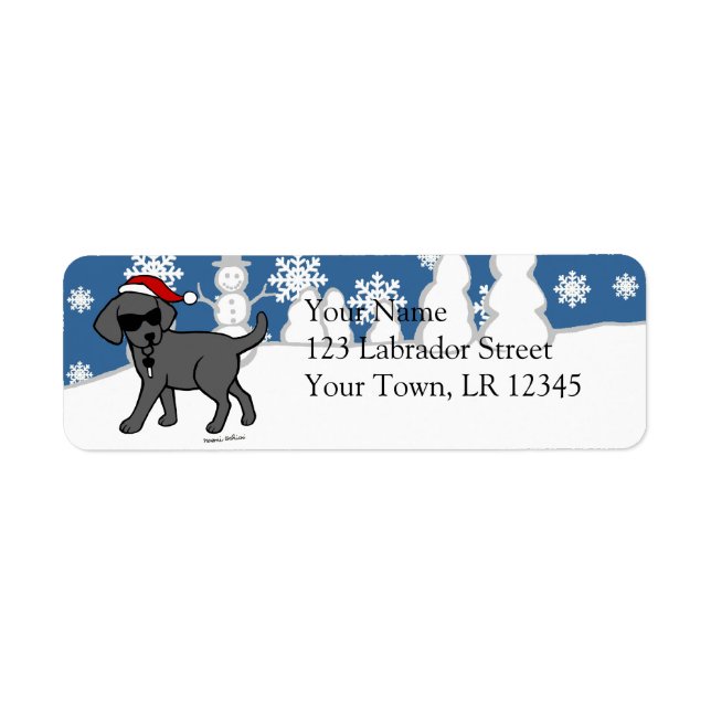 Noël du cool Black Lab (Devant)