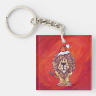 Noël du lion en rouge