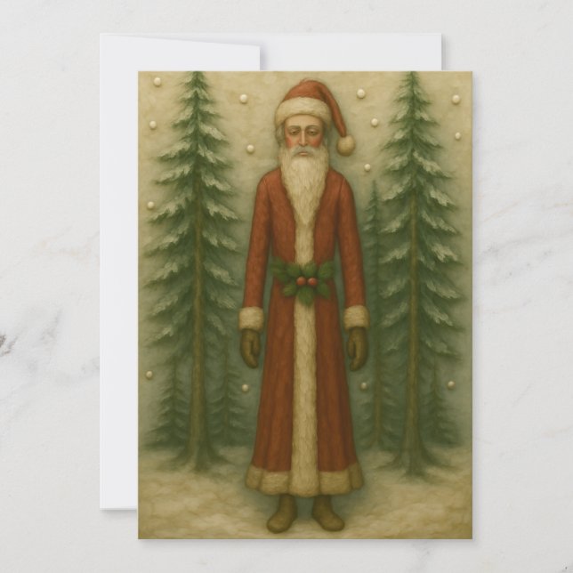 Noël du Père dans la Pine Forest Carte de Noël (Devant)