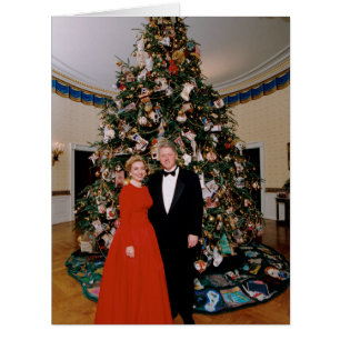 Noël du président américain Bill Clinton et Hillar