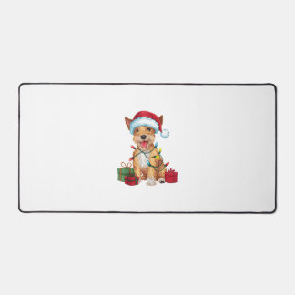 Noël Éclairage Santa Hat Skye Terrier Chien Noël