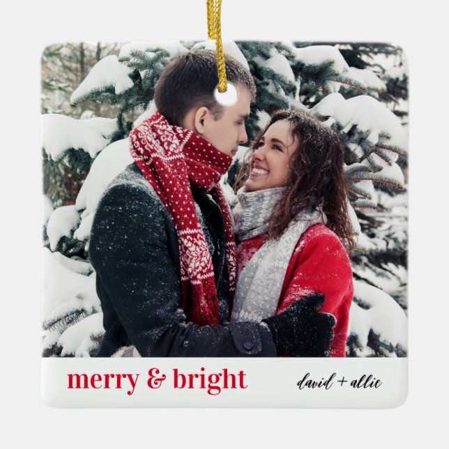 Noël élégant | Ornement moderne (Devant)