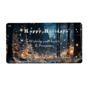 Noël Elégante Forêt Festive d'hiver