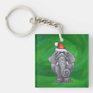 Noël Eléphant Sur Vert