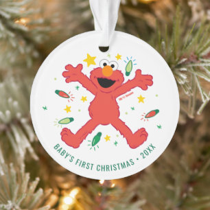 Noël Elmo personnalisé   Nom et photo
