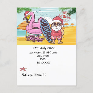 Noël en juillet avec la carte postale SANTA CLAUS