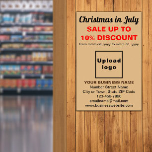 Noël en juillet Vente d'affaires Légère Poster Bro