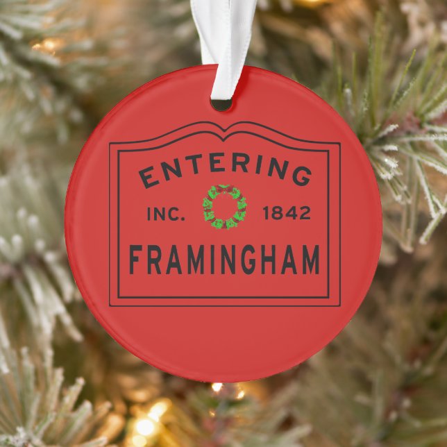 Noël Entrant Framingham, MA Ornament métallique (Arbre)