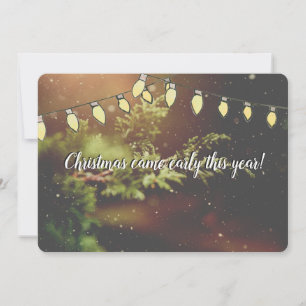 Noël est arrivé tôt dans l'attente de la carte de 