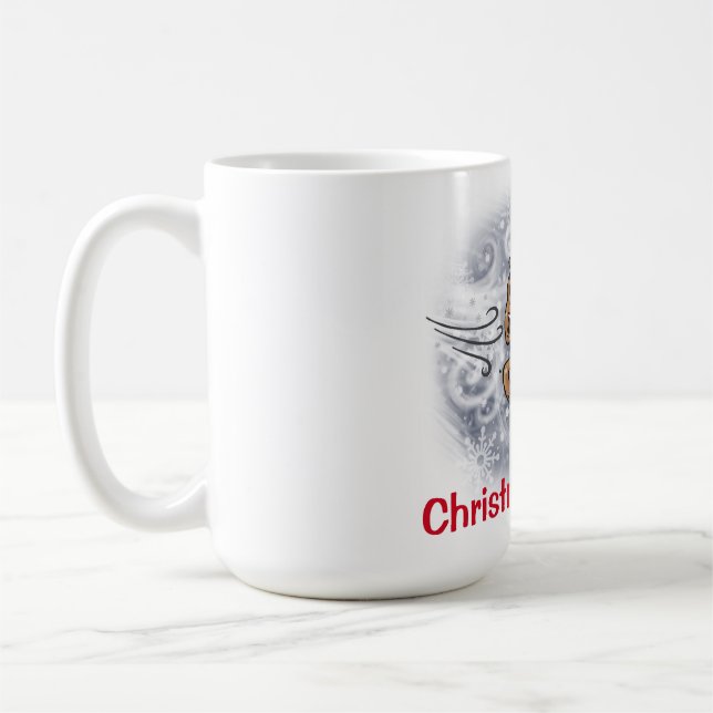 Noël est dur - tasse de tempête de neige d'Ernie (Gauche)