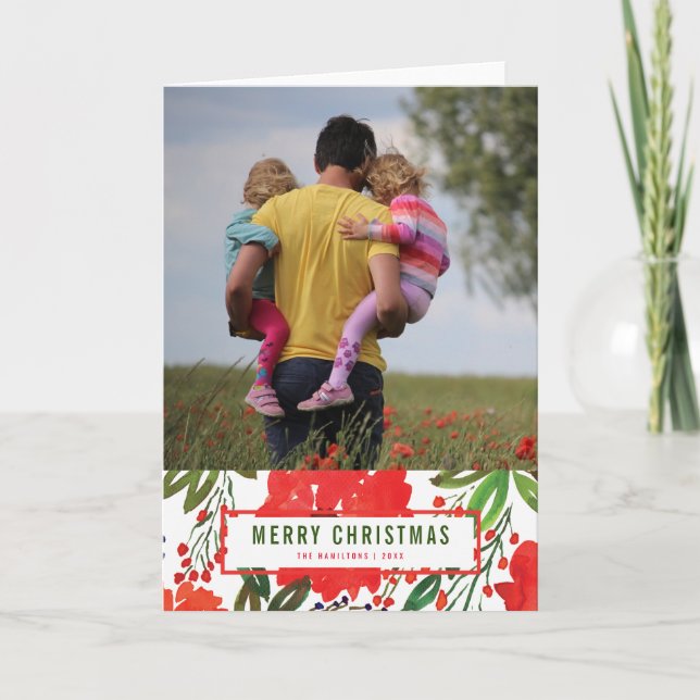 Noël et cartes de voeux peintes à la main (Devant)