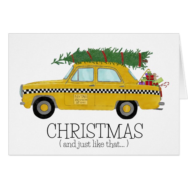 Noël.. et juste comme ce taxi de New York (Devant horizontal)