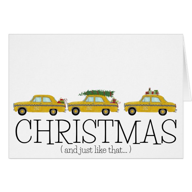 Noël.. et juste comme les taxis de New York (Devant horizontal)