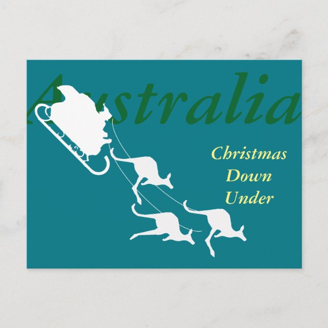 Noël et nouvelle année Australie carte postale gra (Devant)