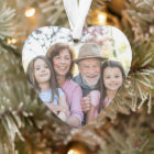 Noël familial double face avec deux photos personn